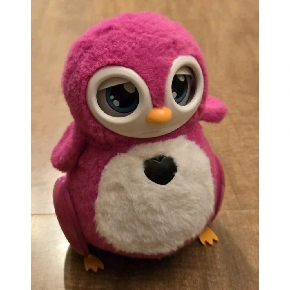 Bossa Nova Robotics Interactive Penbo Penguin Penbina Pink Plush Toy Noises Roll